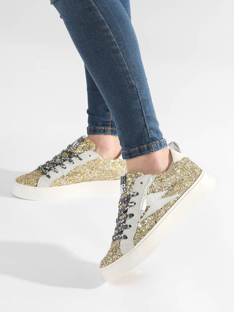 Sneakers Viken In Leather Semerdjian Gold accessoires VIKE9586 other view 2