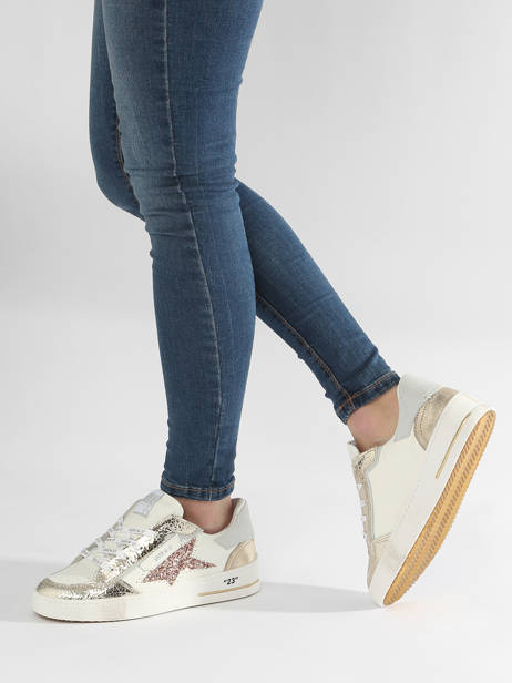 Sneakers Ale En Cuir Semerdjian Or accessoires ALE11813 vue secondaire 2