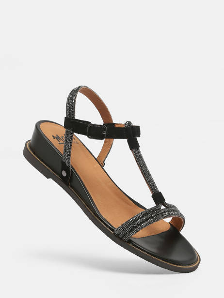 Sandals Olgi In Leather Mam'zelle Black accessoires CSG2Q24 other view 1