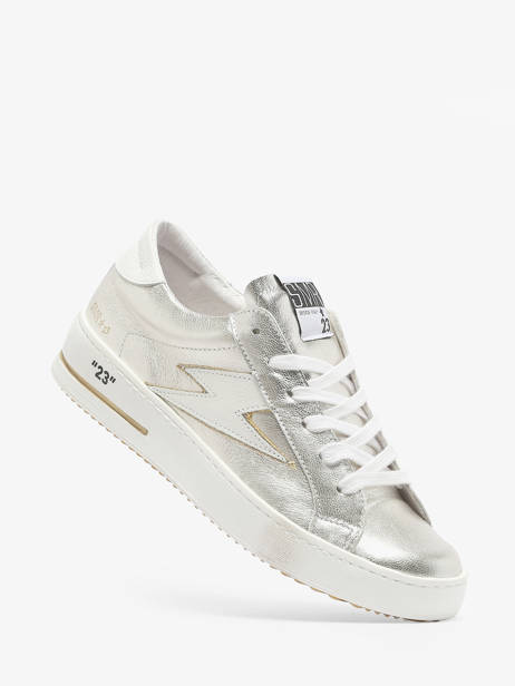 Sneakers Maya En Cuir Semerdjian Argent accessoires MAYA7992 vue secondaire 1