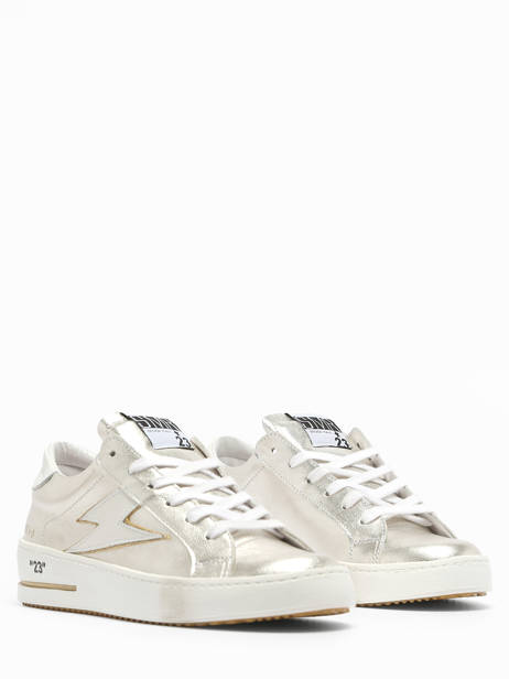 Sneakers Maya En Cuir Semerdjian Argent accessoires MAYA7992 vue secondaire 3