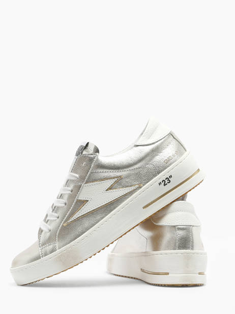 Sneakers Maya En Cuir Semerdjian Argent accessoires MAYA7992 vue secondaire 4