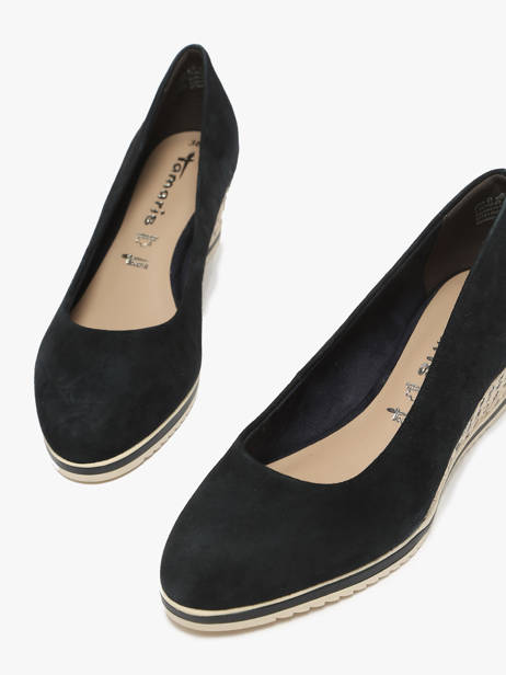 Escarpins En Cuir Tamaris Bleu accessoires 42 vue secondaire 1