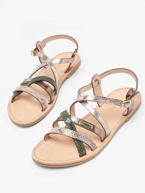 Sandals Hapaxgum In Leather Les tropeziennes Green accessoires HAPAXGUM other view 3