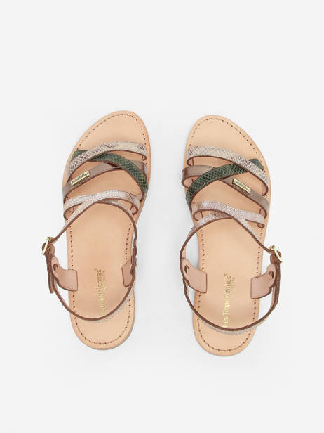 Sandals Hapaxgum In Leather Les tropeziennes Green accessoires HAPAXGUM other view 5