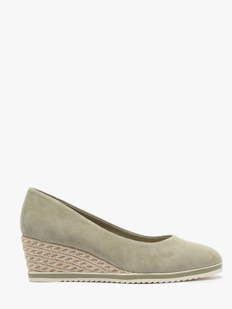 Escarpins En Cuir Tamaris Vert accessoires 42
