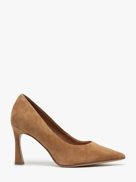 Pumps In Leather Tamaris Brown accessoires 42