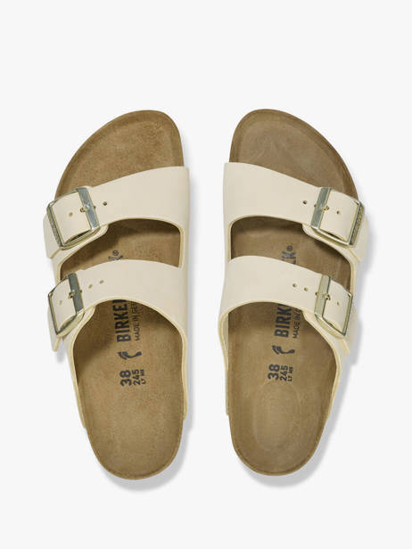 Mules Arizona Big Buckle En Cuir Birkenstock Beige accessoires 1026585 vue secondaire 1
