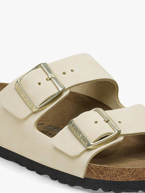 Mules Arizona Big Buckle En Cuir Birkenstock Beige accessoires 1026585 vue secondaire 3
