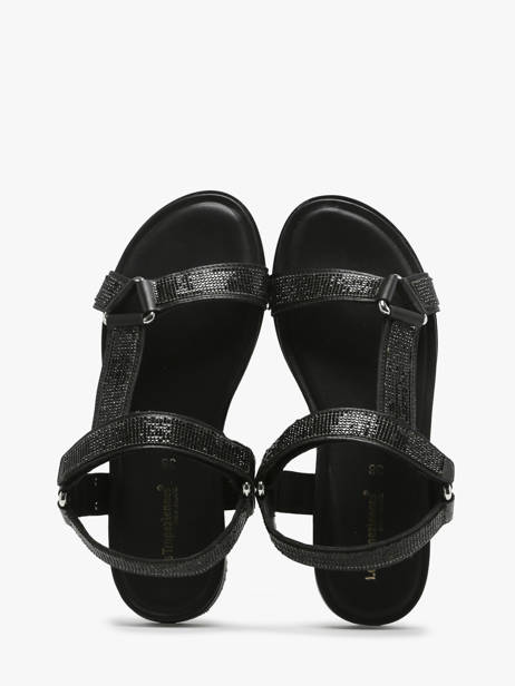 Sandals In Leather Les tropeziennes Black accessoires CASPY other view 3