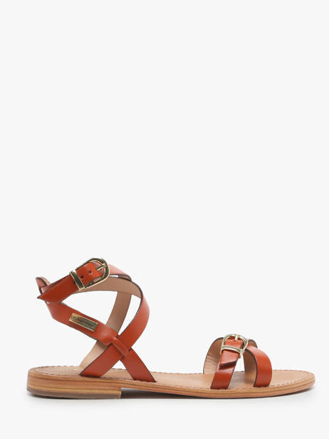 Leather Hepana Sandals Les tropeziennes Red accessoires HEPANA