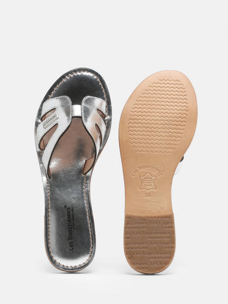 Mules Damia En Cuir Les tropeziennes Argent accessoires DAMIA vue secondaire 4