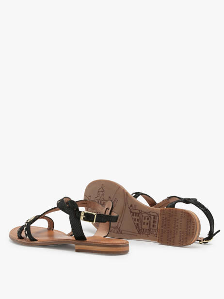 Nu-pieds En Cuir Les tropeziennes Noir accessoires HOMONGO vue secondaire 4