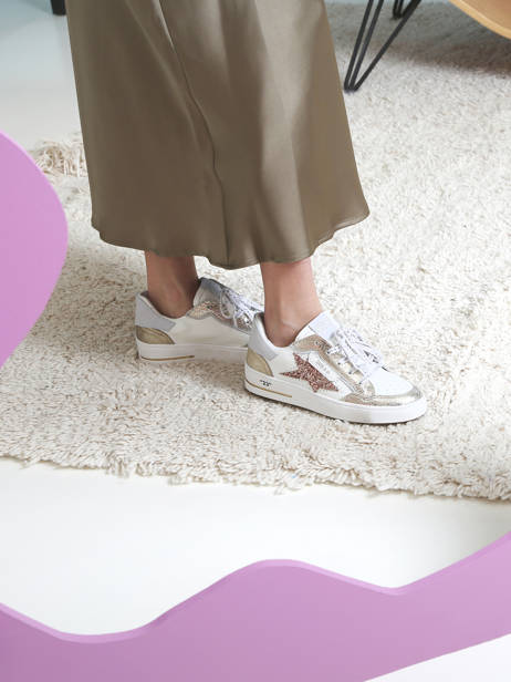 Sneakers Ale En Cuir Semerdjian Or accessoires ALE11813 vue secondaire 5