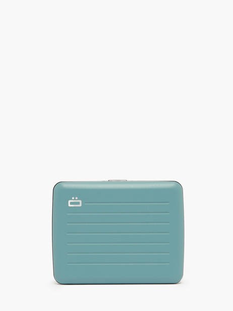 Card Holder Leather Ogon Blue matte MAT