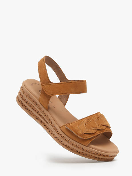 Platform Sandals In Leather Gabor Brown accessoires 14 other view 1