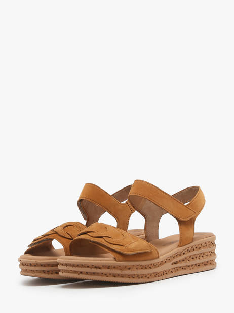 Platform Sandals In Leather Gabor Brown accessoires 14 other view 4