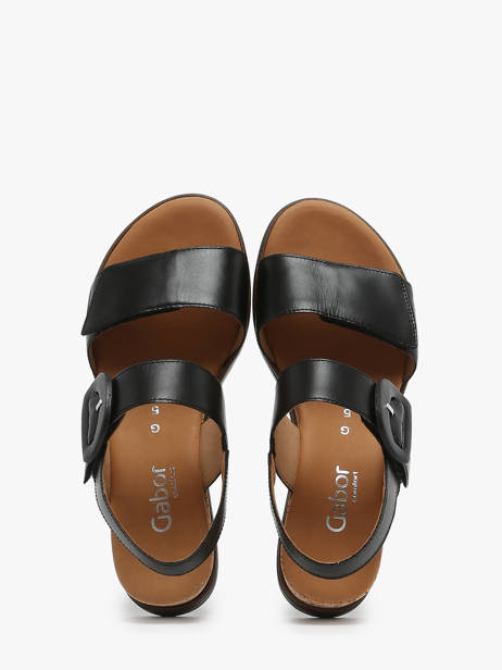 Sandals In Leather Gabor Black accessoires 57 other view 2