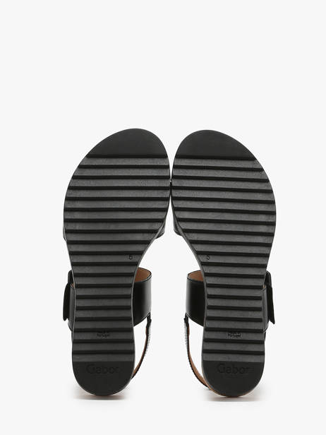Sandals In Leather Gabor Black accessoires 57 other view 3