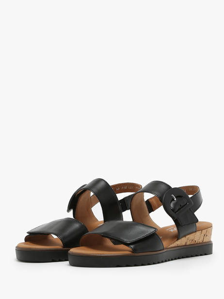 Sandals In Leather Gabor Black accessoires 57 other view 4