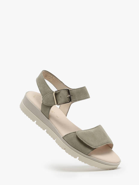 Sandals In Leather Gabor Green accessoires 11 other view 1