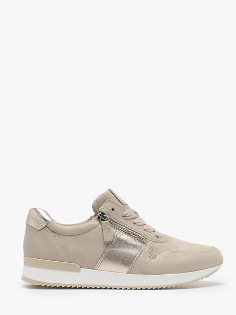Sneakers In Leather Gabor Brown accessoires 32