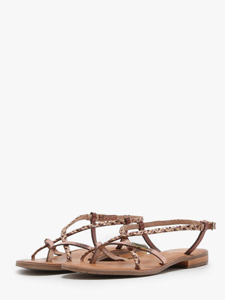 Nu-pieds En Cuir Les tropeziennes Marron accessoires MONASTRE vue secondaire 5