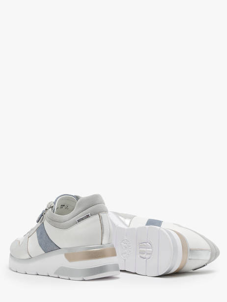 Wedge Sneakers In Leather Mephisto Silver accessoires P5144718 other view 3