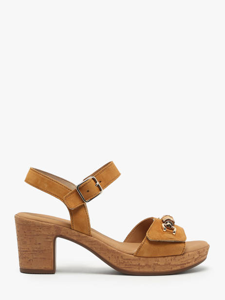 Sandales à Talon En Cuir Gabor Marron accessoires 14