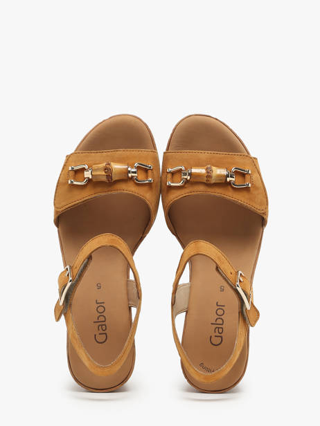 Sandales à Talon En Cuir Gabor Marron accessoires 14 vue secondaire 2