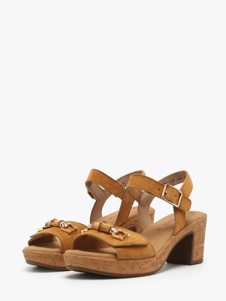 Sandales à Talon En Cuir Gabor Marron accessoires 14 vue secondaire 4