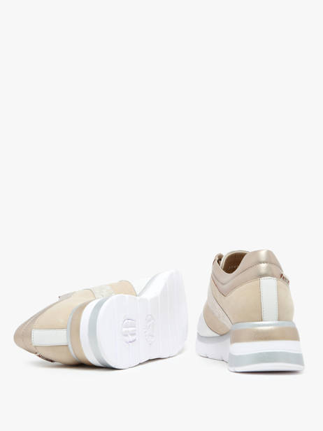 Wedge Sneakers In Leather Mephisto White accessoires P5144719 other view 4