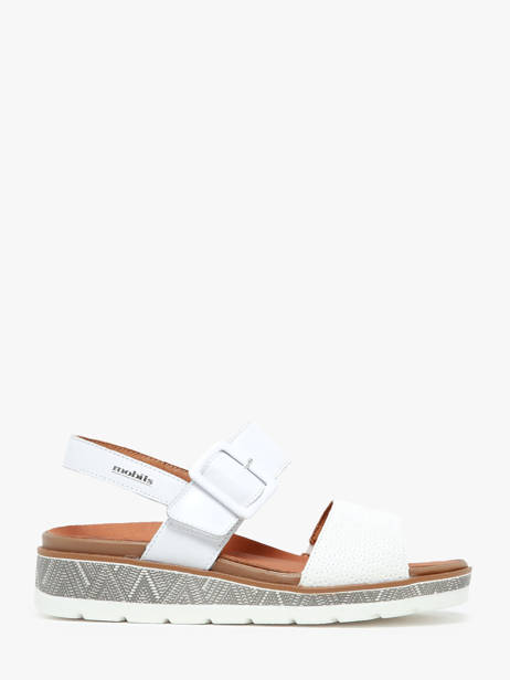 Sandals In Leather Mephisto White accessoires P5144821