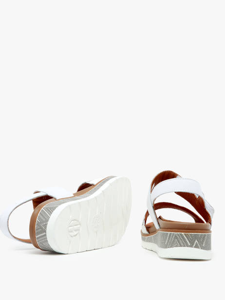 Sandals In Leather Mephisto White accessoires P5144821 other view 5