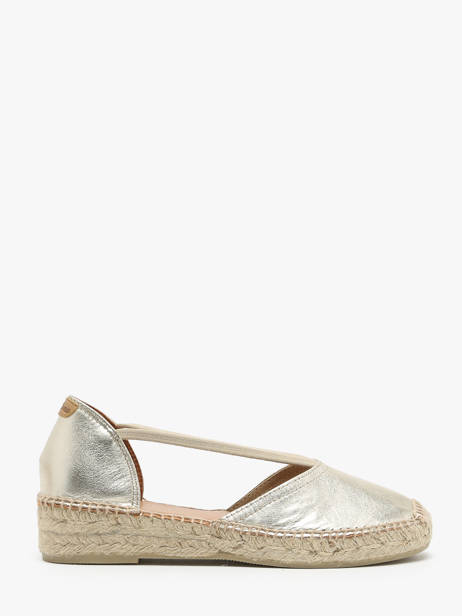 Espadrilles In Leather Toni pons Gold accessoires P