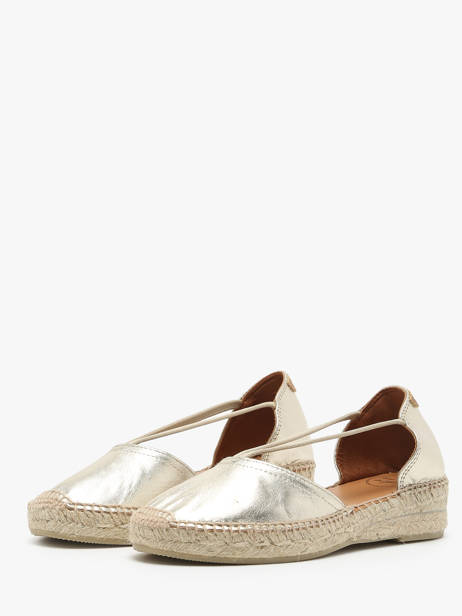 Espadrilles In Leather Toni pons Gold accessoires P other view 4