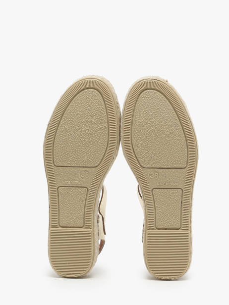 Sandals In Leather Toni pons Gold accessoires EMMA other view 3