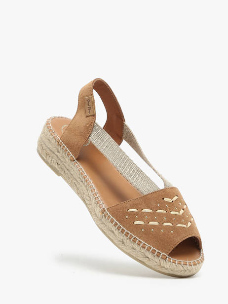 Espadrilles In Leather Toni pons Brown accessoires EDITH other view 1