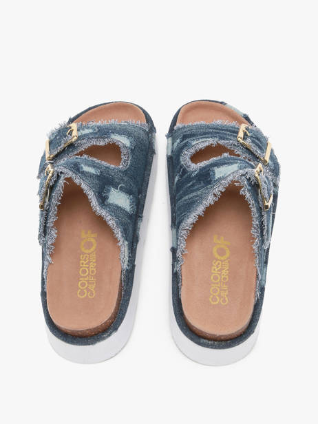 Slippers Colors of california Blue accessoires HCSTOY44 other view 3