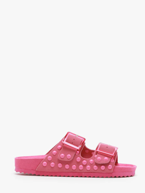Slippers In Leather Colors of california Pink accessoires HCBIO405