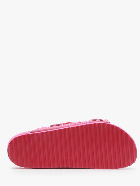 Slippers In Leather Colors of california Pink accessoires HCBIO405 other view 4