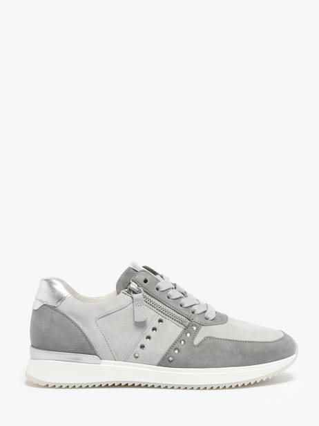 Sneakers In Leather Gabor Gray accessoires 19