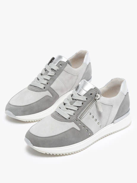 Sneakers In Leather Gabor Gray accessoires 19 other view 1