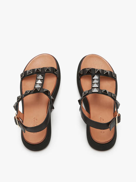 Sandals In Leather Inuovo Black accessoires A96017 other view 3