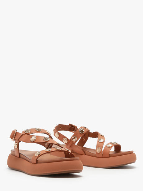Sandals In Leather Inuovo Brown accessoires A96019 other view 2