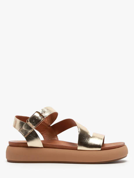 Sandals In Leather Inuovo Gold accessoires A96001
