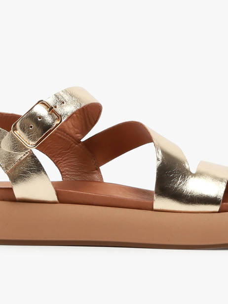 Sandals In Leather Inuovo Gold accessoires A96001 other view 1