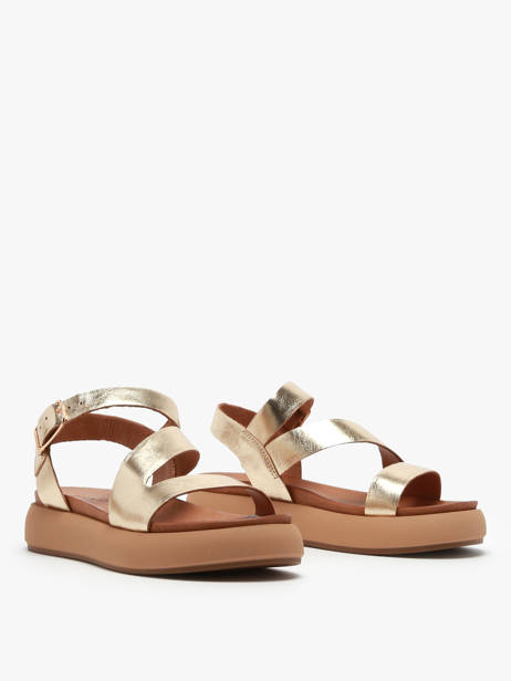 Sandals In Leather Inuovo Gold accessoires A96001 other view 2