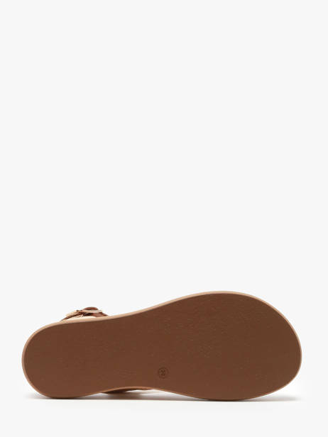 Sandals In Leather Inuovo Gold accessoires A96001 other view 4