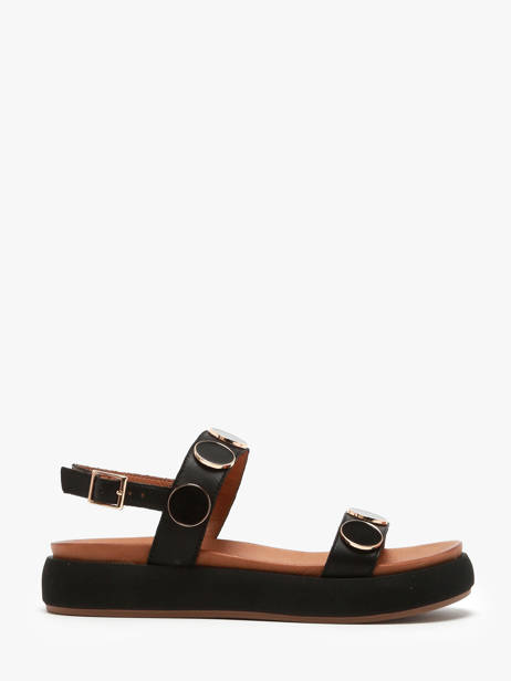Sandals In Leather Inuovo Black accessoires A96009
